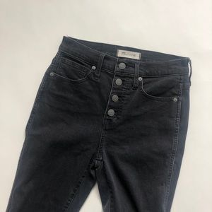 MADEWELL 10” High Rise Skinny Jeans w/ Buttons